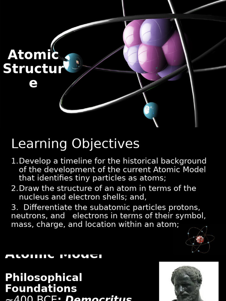 Sci8-Q2-W12-Historical Background of The Development of Atomic Model ...