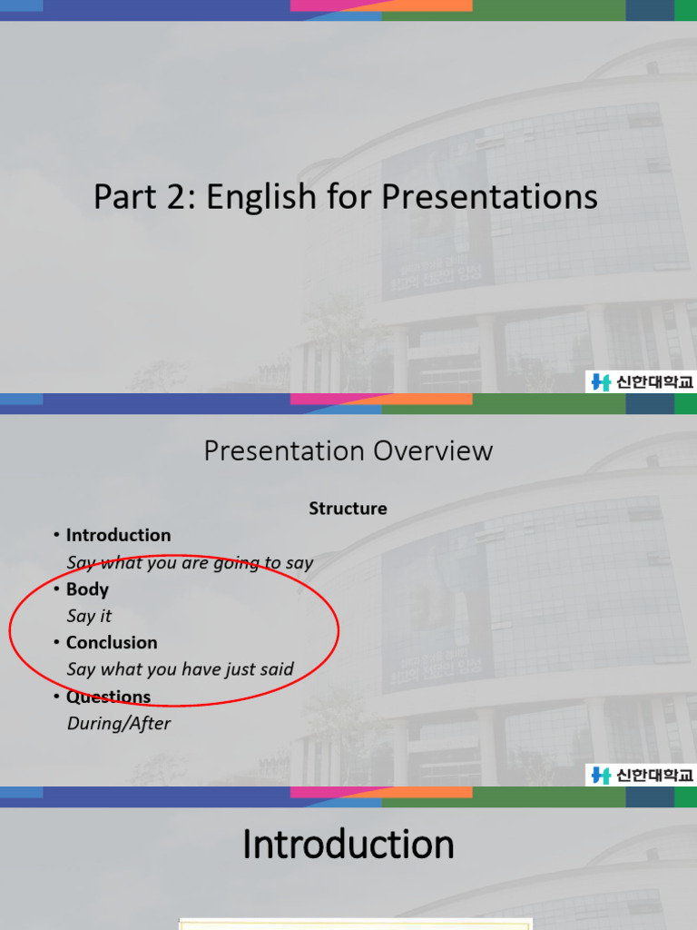 Effective Presentation Structure Guide | PDF