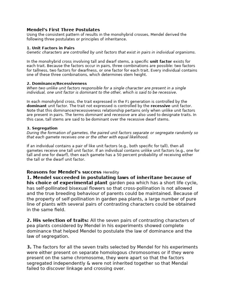 SZL 103 Lecture Notes 27102023 | PDF | Genotype | Dominance (Genetics)