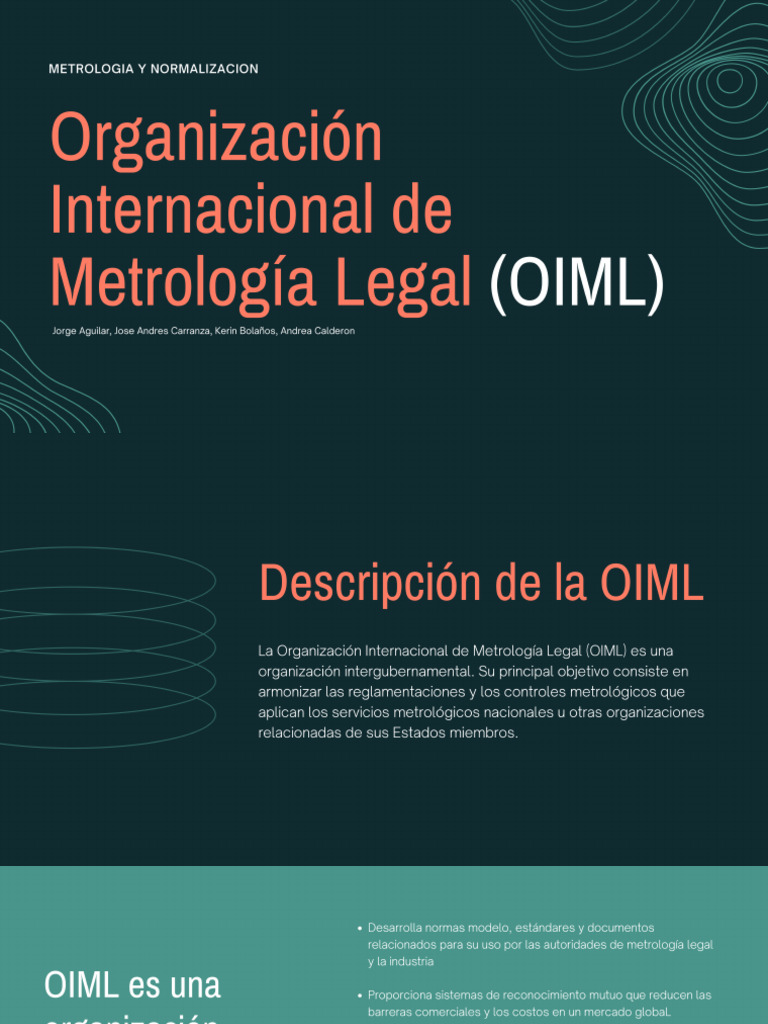 Room 2 - Organización Internacional de Metrología Legal (Oiml) | PDF