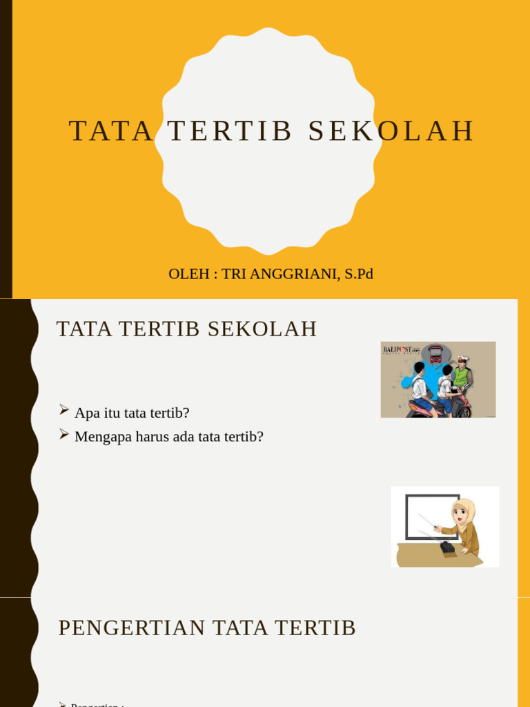 Tata Tertib Sekolah: Pengertian dan Fungsi | PDF