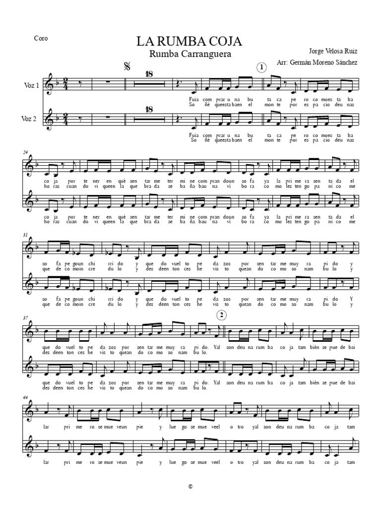 La Rumba Coja: Letra y Análisis | PDF