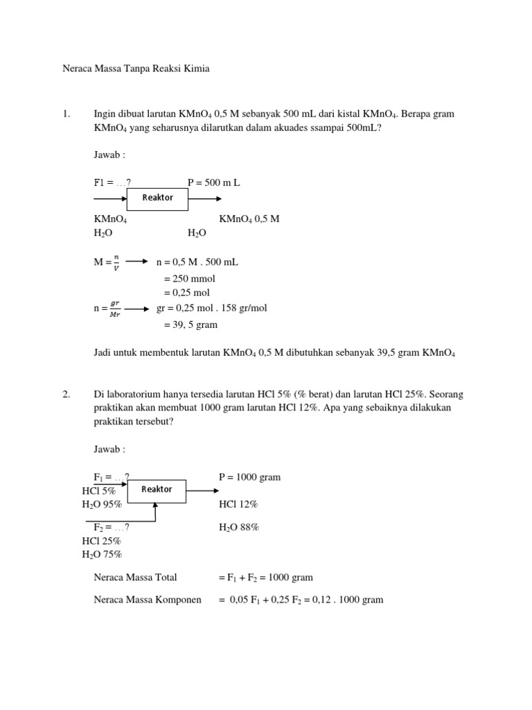 Contoh Soal Neraca Energi Download File Guru
