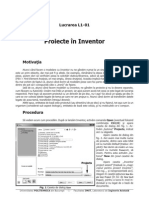 Proiecte În Inventor: Lucrarea L1-01