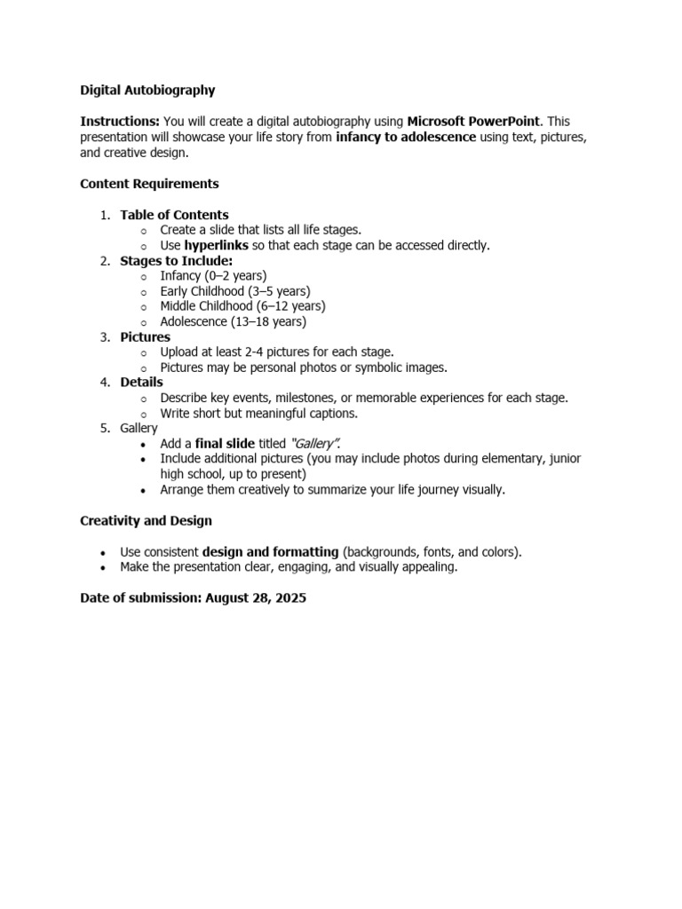 Digital Autobiography | PDF | Software