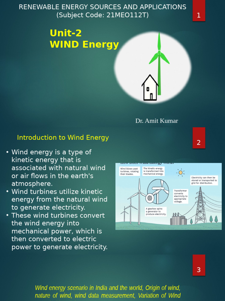 Wind Energy Overview and Potential | PDF | Wind Power | Wound