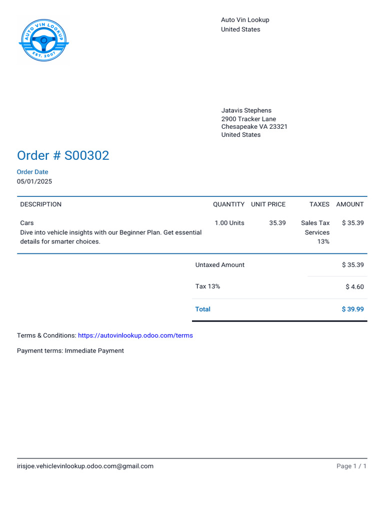 Order - S00302 | PDF