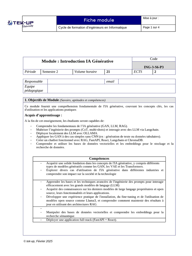 Introduction à l'IA Générative | PDF | Intelligence artificielle ...