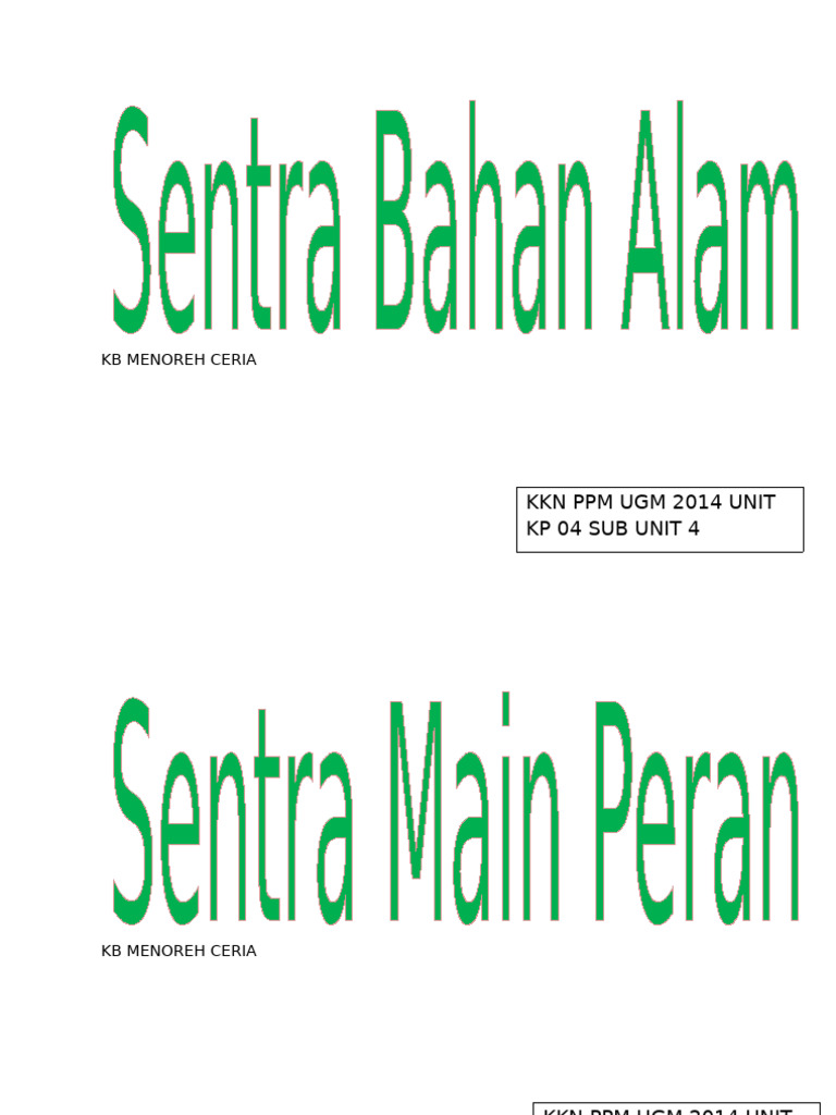 KKN PPM UGM 2014: KB Menoreh Ceria | PDF