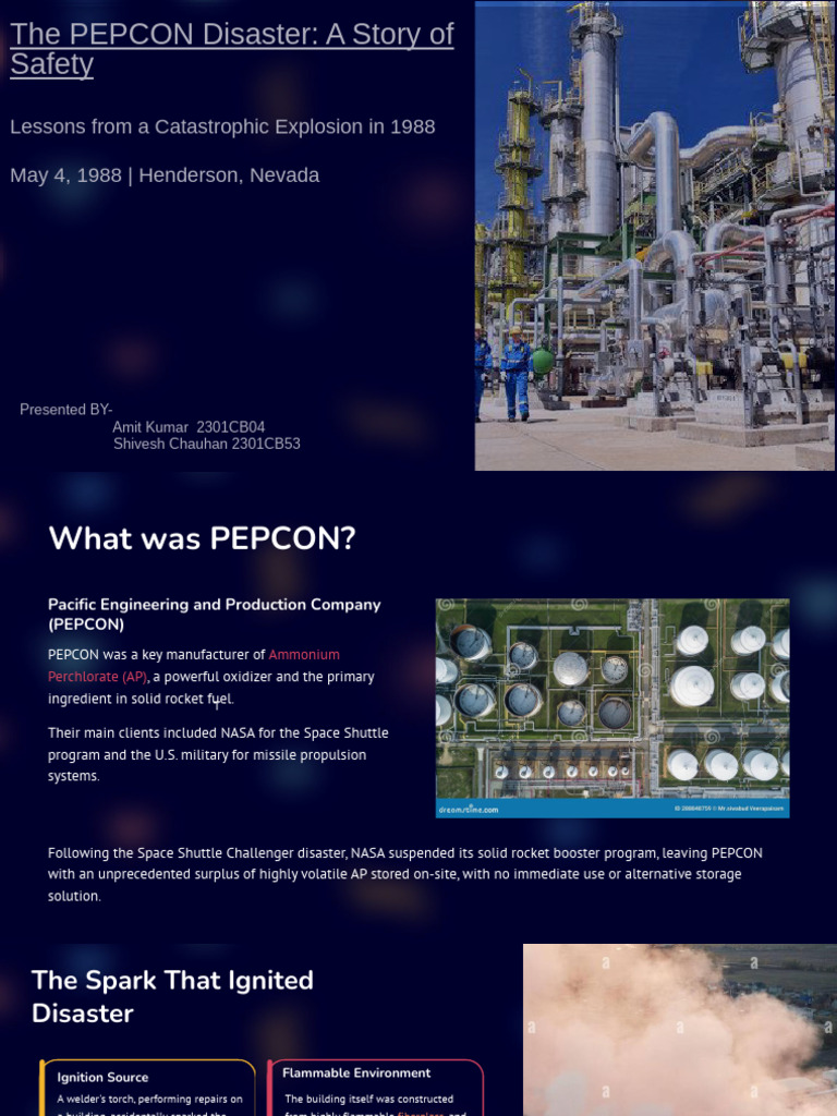 PEPCON Disaster: Lessons in Safety | PDF | Perchlorate | Chemical ...