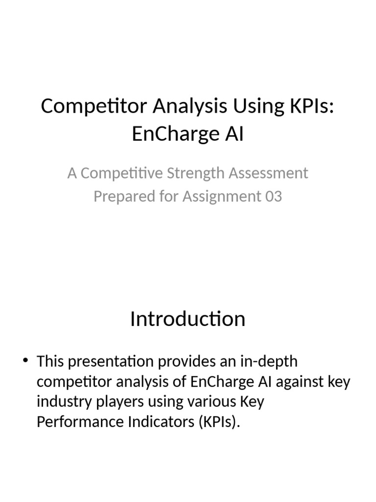 Competitor Analysis Presentation | PDF
