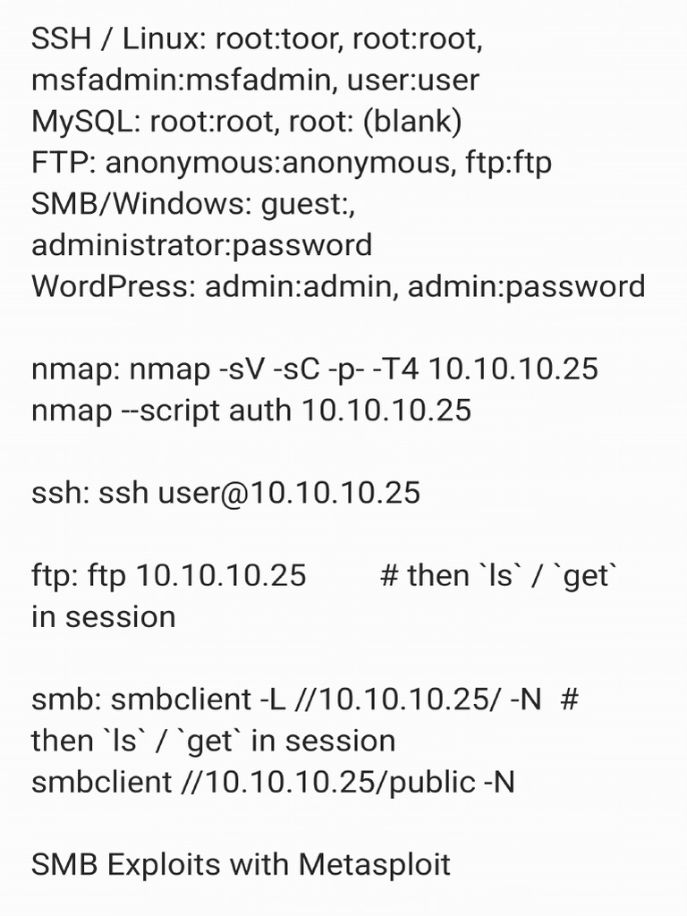Pentest Notes | PDF