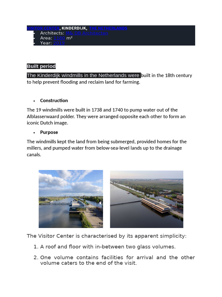 Visitor Center | PDF