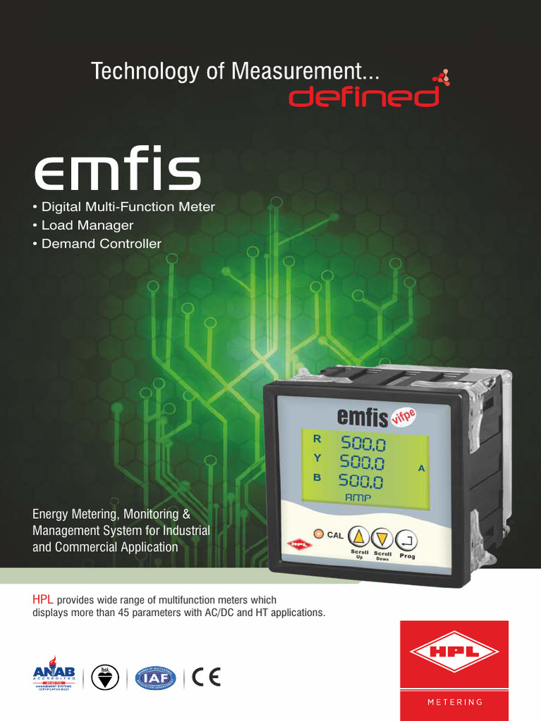 Digital Multifunction Energy Meters | PDF | Electronic Engineering ...