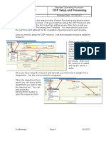 OSP Setup and Processing