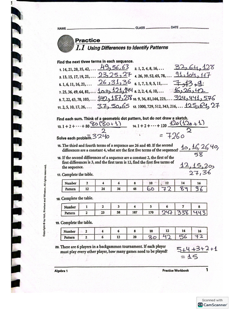 Modelanswer 1-3 Math | PDF
