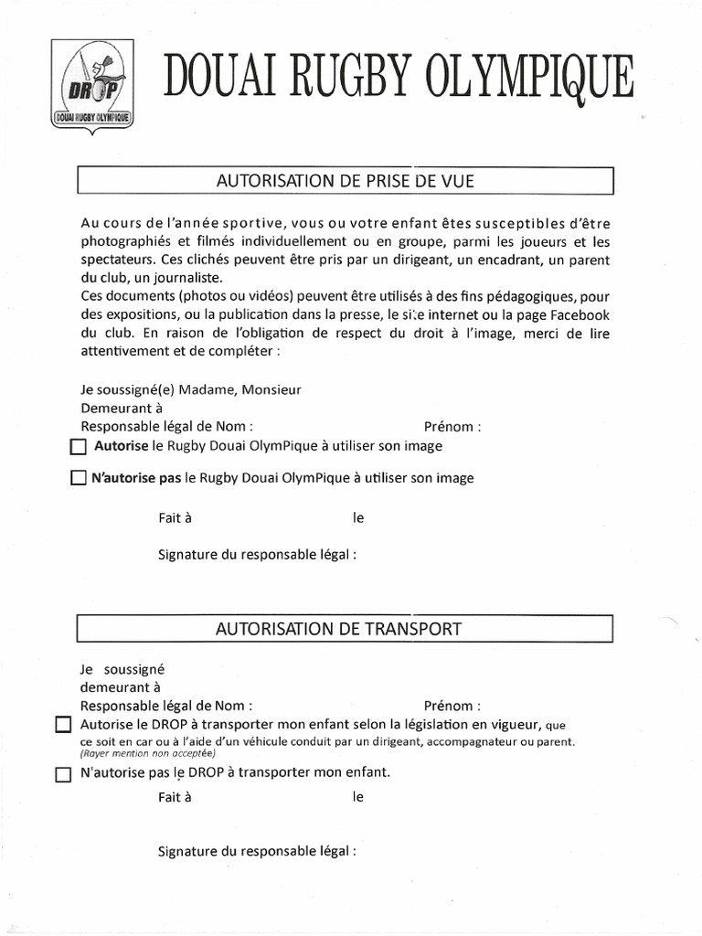 Autorisation Photo | PDF