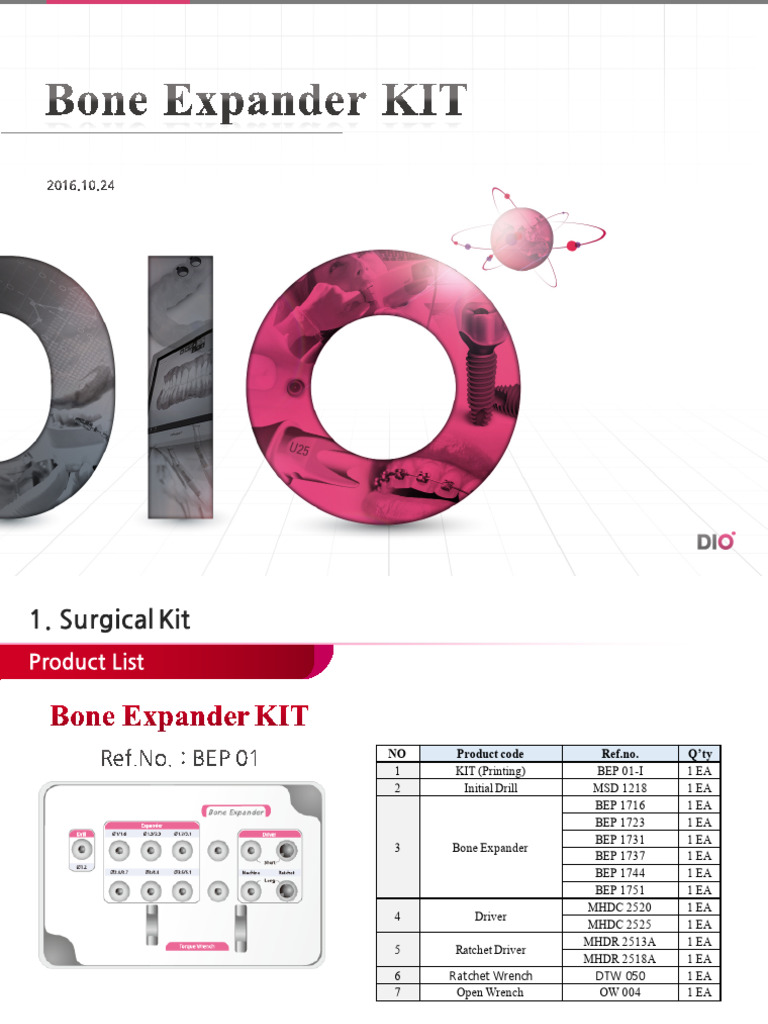 Surgical Kit & Drill - BEP Bone Expander KIT - EN | PDF