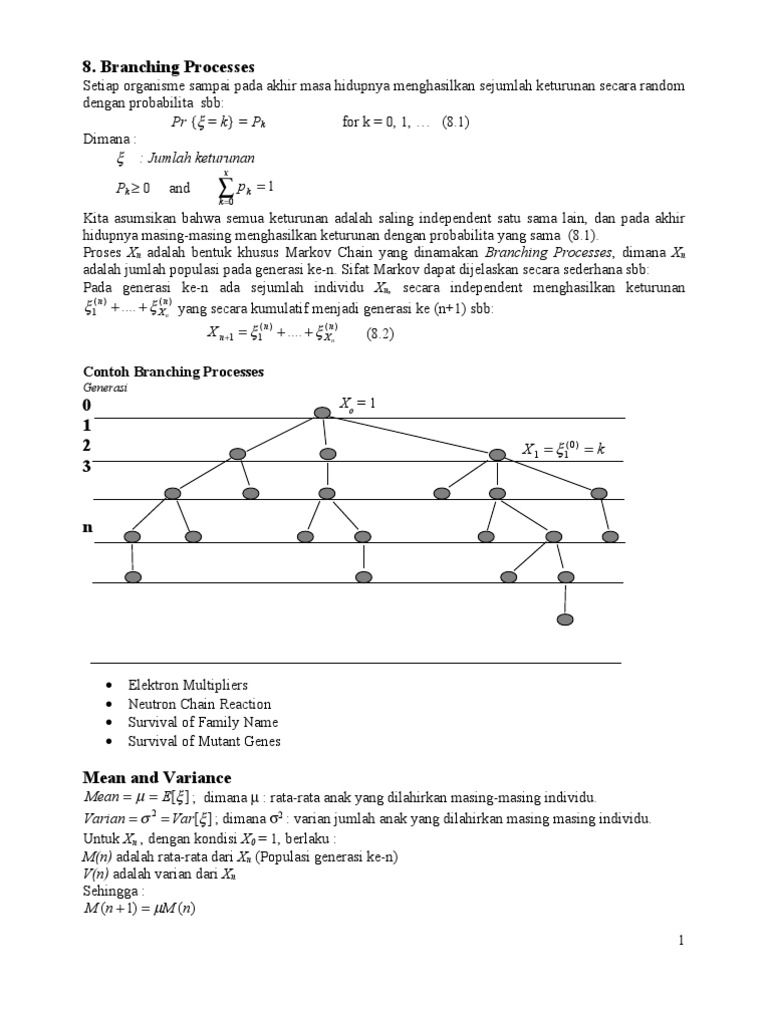 Branching Process Edit | PDF