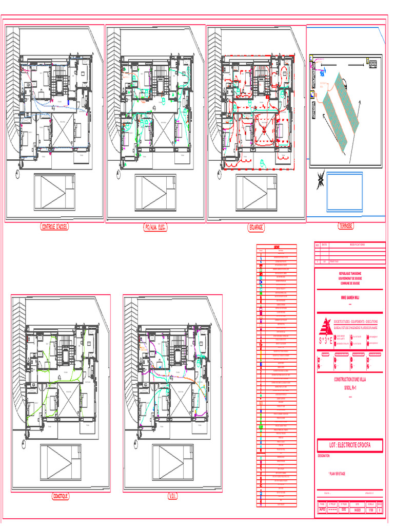 Villa Construction Electrical Plan | PDF
