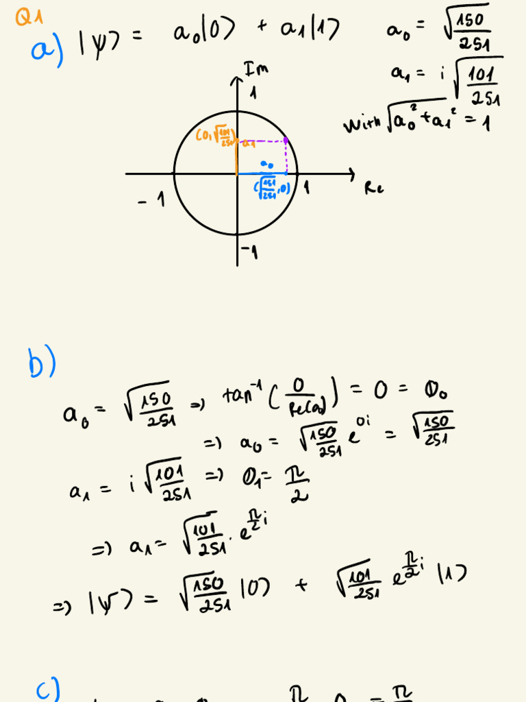 Quantum Computing A1 | PDF | Linear Algebra | Algebra