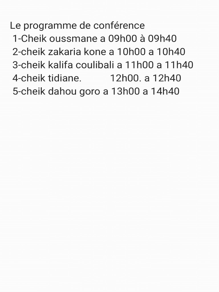 Le Programme | PDF