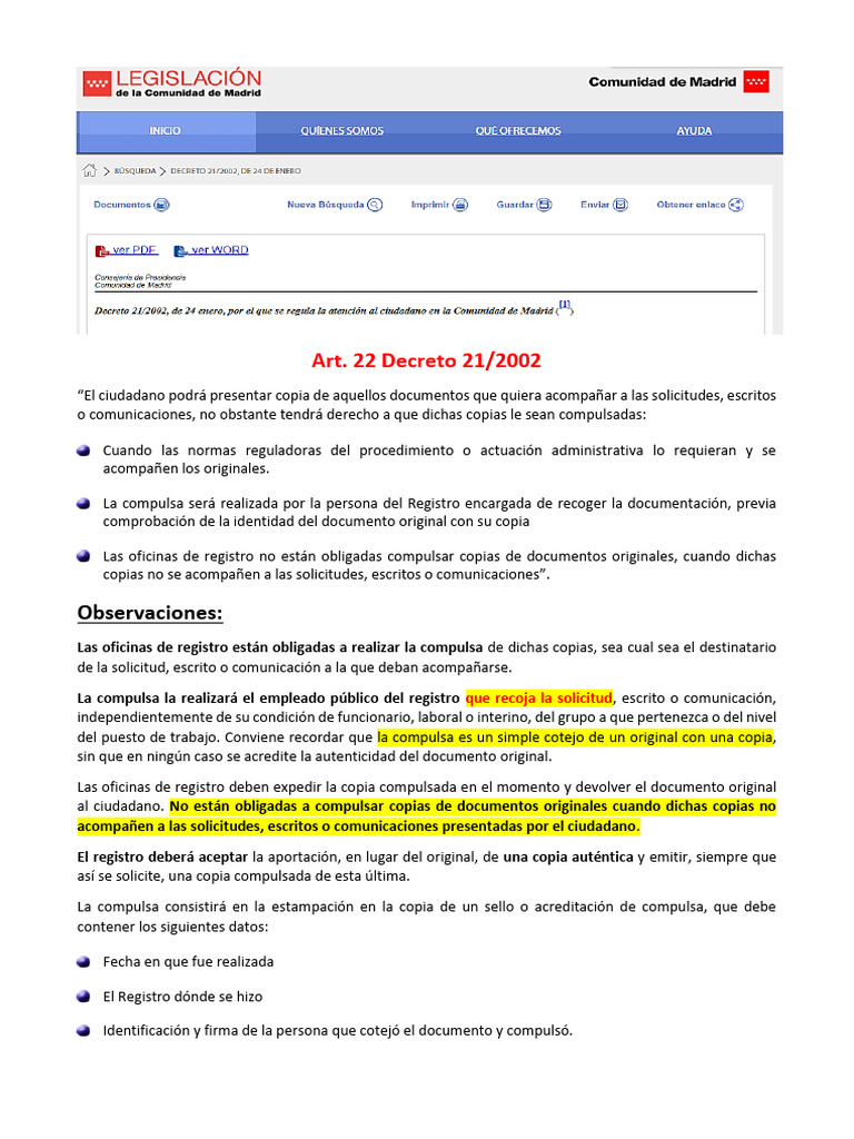 Proceso de Compulsa de Documentos | PDF