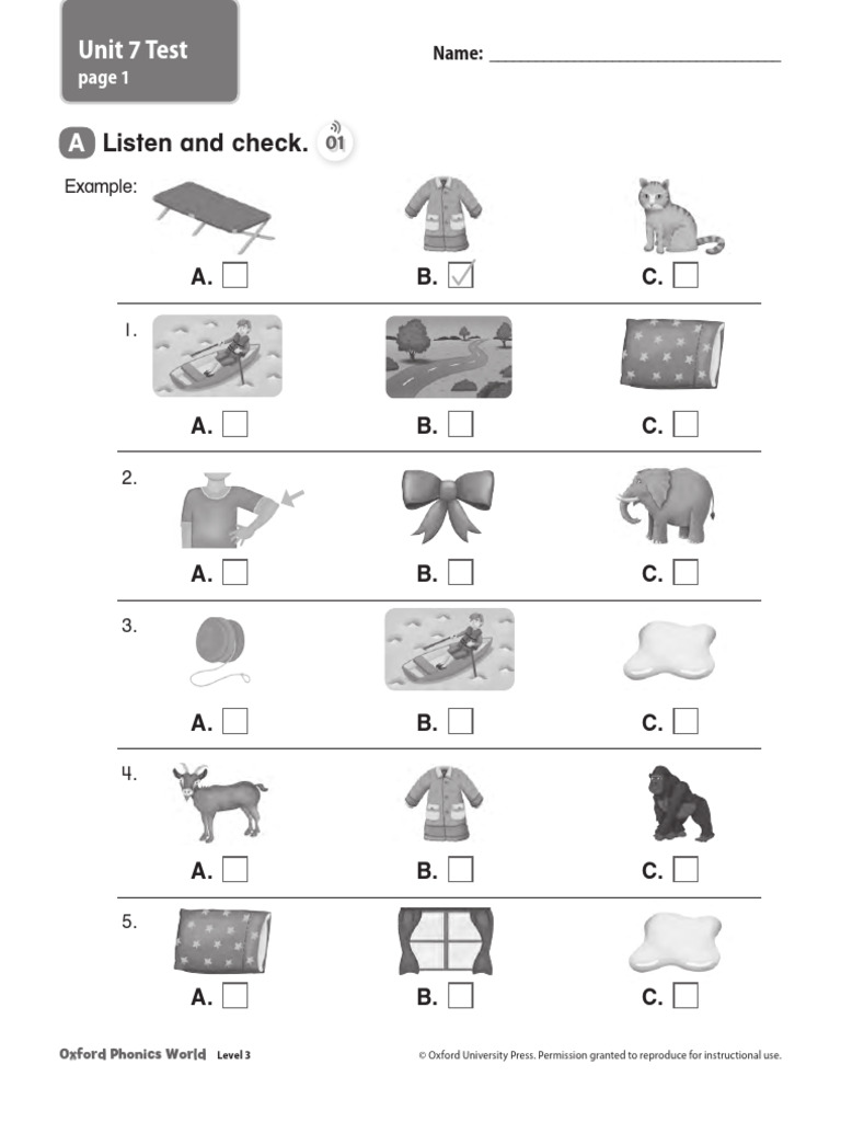 Oxford Phonics World Level 3 Test | PDF | Chess Theory | Chess
