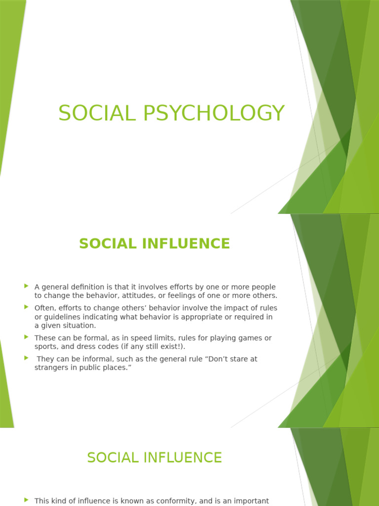 Understanding Social Influence and Conformity | PDF | Conformity ...
