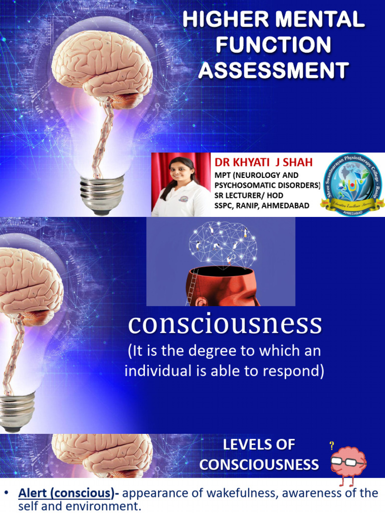 Higher Mental Function Assessment Overview | PDF | Attention | Memory