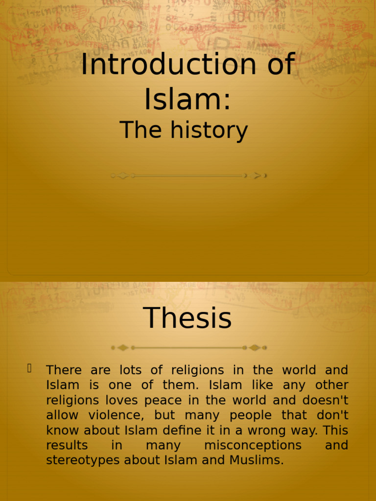Introduction of Islam | PDF | Prophets And Messengers In Islam | Muhammad