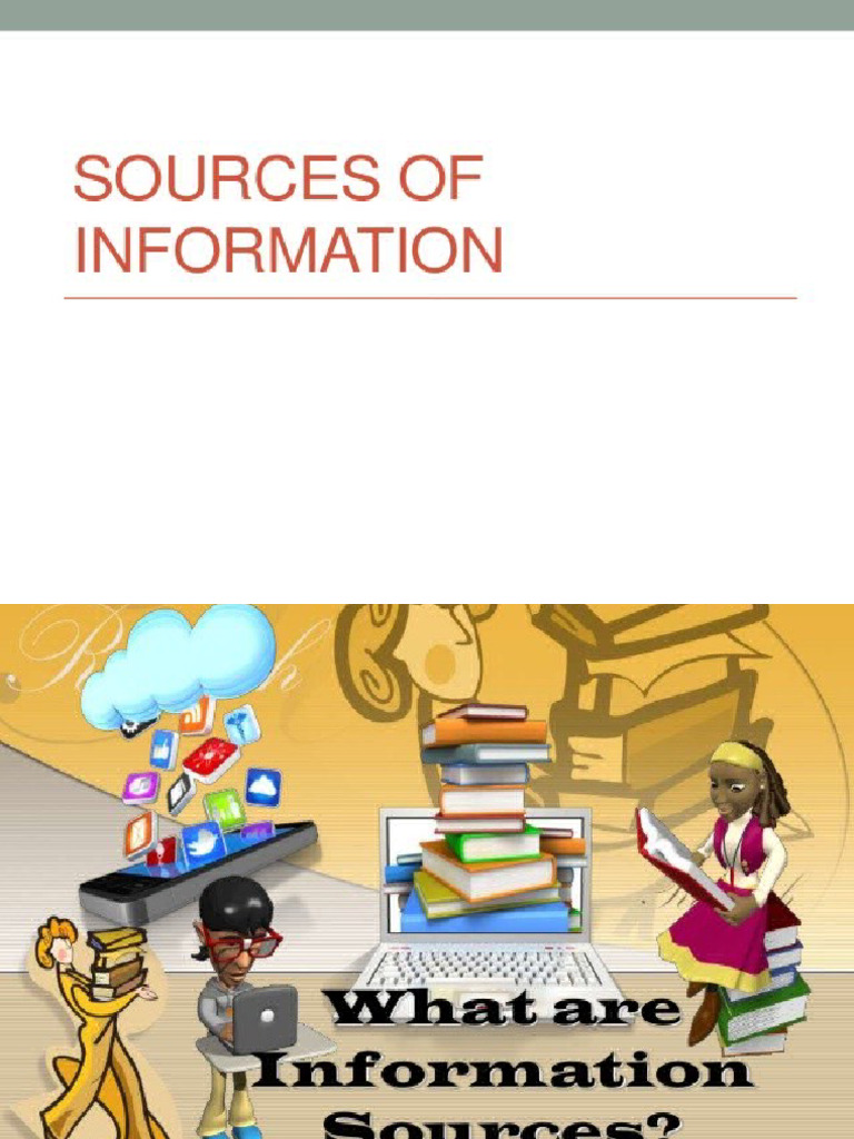 Sources of Information | PDF