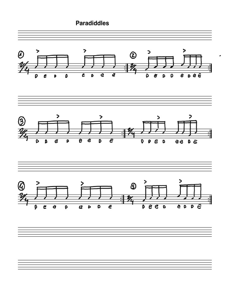 Paradiddles 3 | PDF