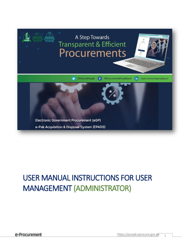 e-PADS User Management Guide | PDF | Menu (Computing) | Software