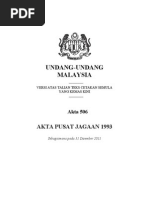 Akta 506 - Akta Pusat Jagaan 1993 Pind 2007