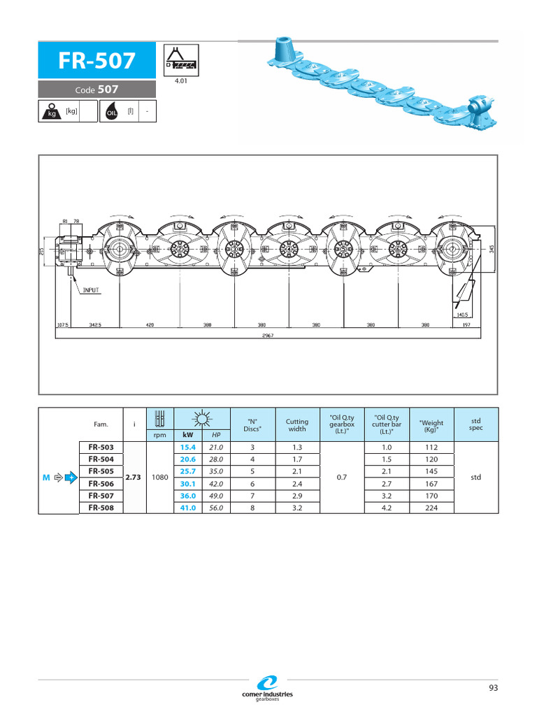 FR-503 FR-504 FR-505 FR-506 FR-507 FR-508: Gearboxes | PDF