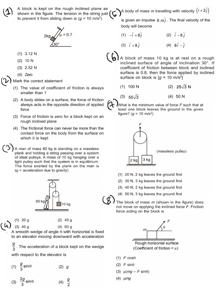 NLM, Friction Test | PDF