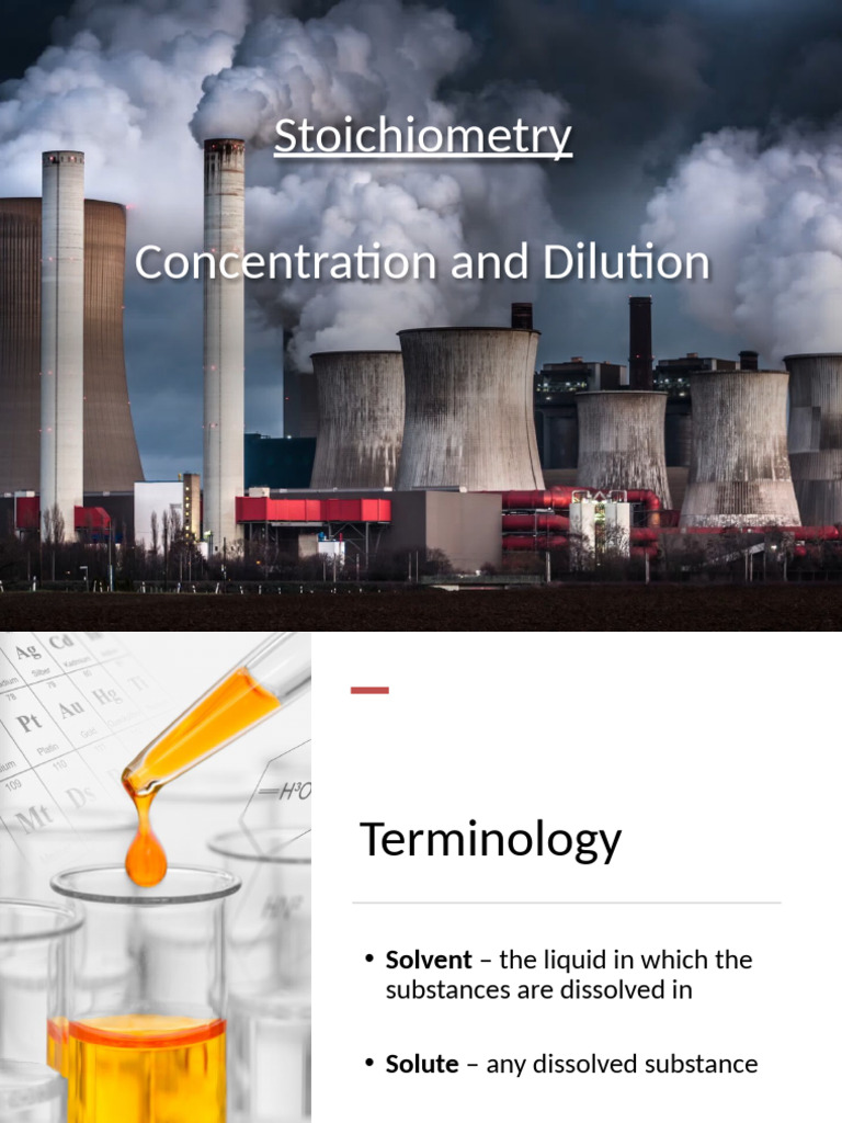Concentration and Dilution in Chemistry | PDF | Concentration | Mole (Unit)