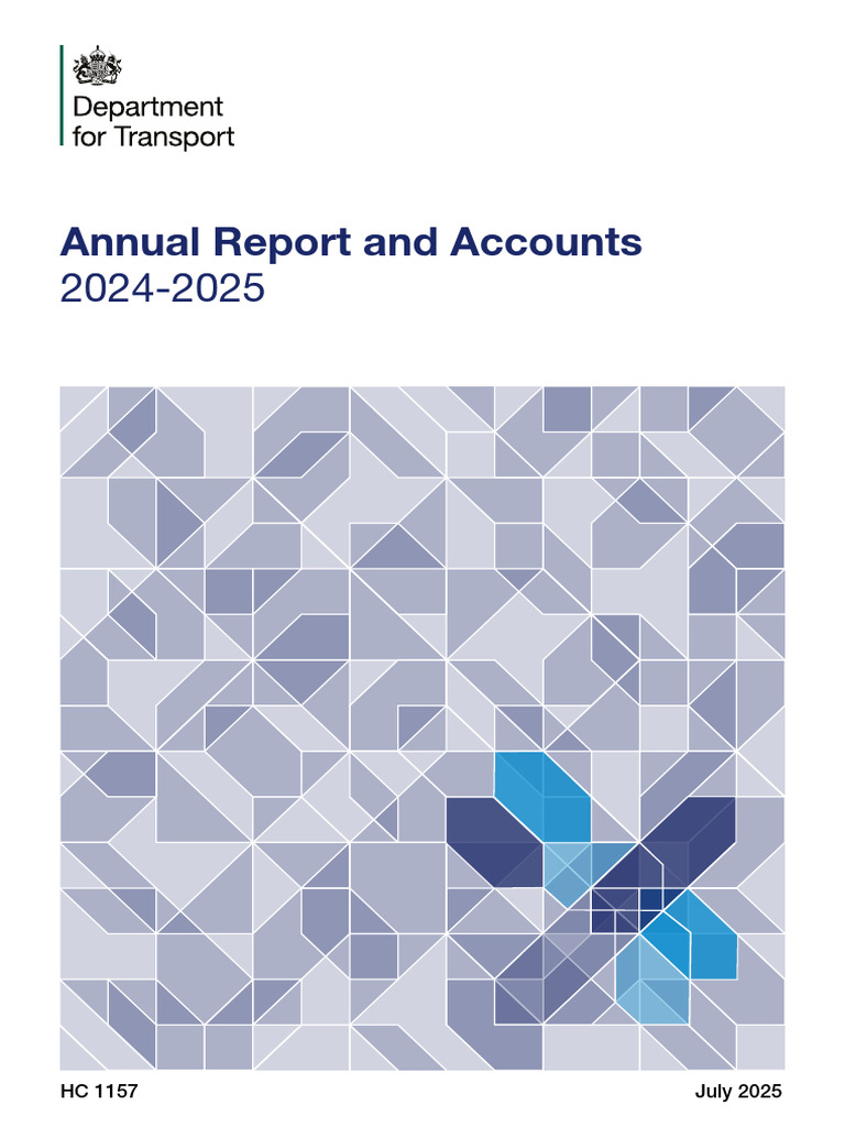 DfT Annual Report 2024-2025 | PDF | Transport | Climate Change Mitigation