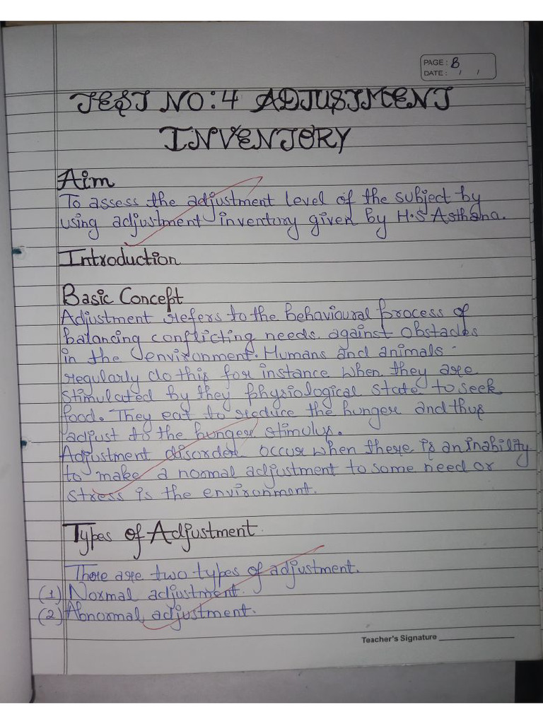 Shweta Adjustment - 085442 | PDF