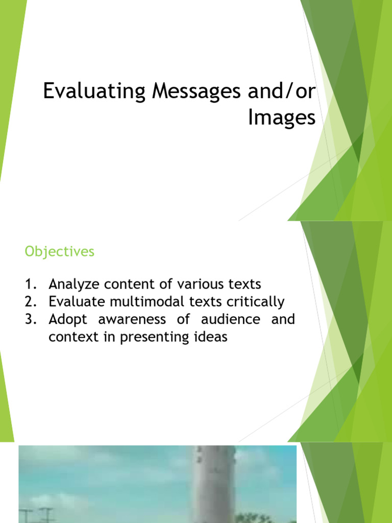 Critical Evaluation of Messages and Images | PDF | Propaganda ...