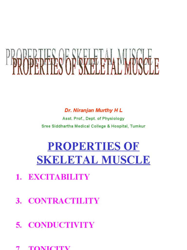 Properties of Skeletal Muscle Muscle Contraction Stimulus (Physiology)