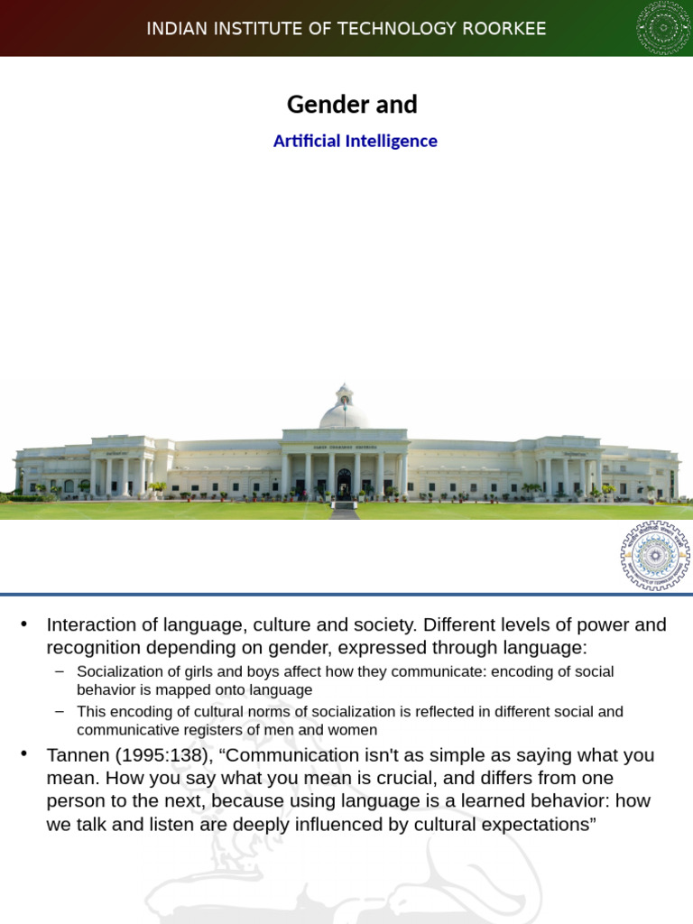 Gender Dynamics in AI and Communication | PDF | Artificial Intelligence ...