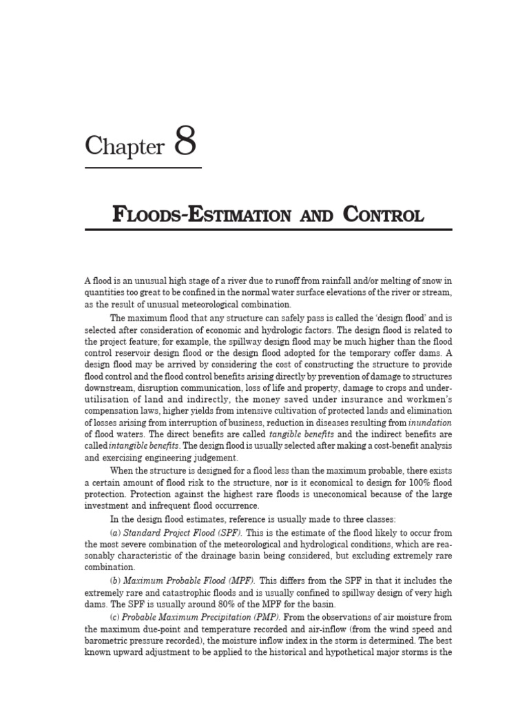 Flood Design and Estimation Methods | PDF | Flood | Discharge (Hydrology)