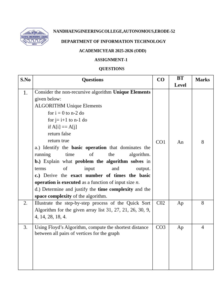 Ass 1 Qusts | PDF