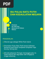 Isu Pulau Batu Putih Dan Kedaulatan Negara