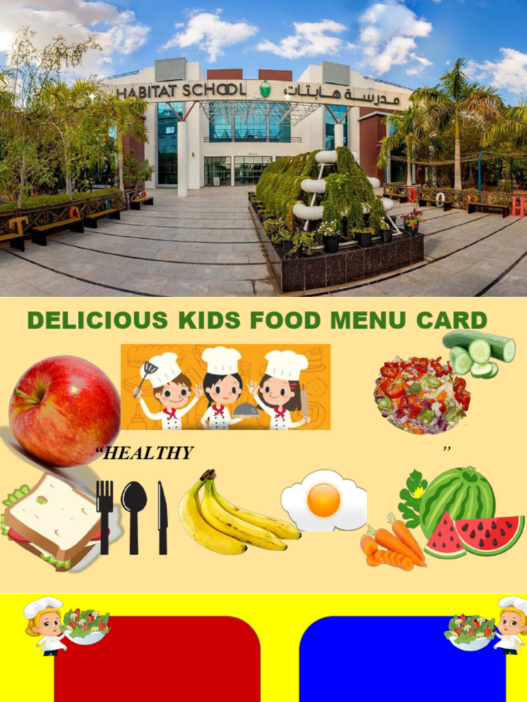 Grade 5-8-Students' Food Menu | PDF