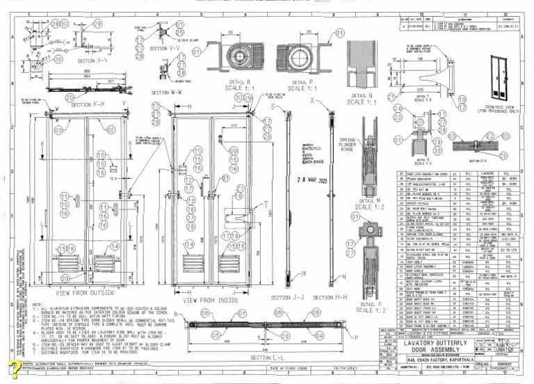 Door Assembly Installation Details | PDF
