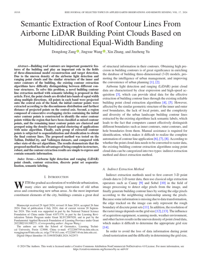 3.semantic Extraction of Roof Contour Lines From Airborne LiDAR ...