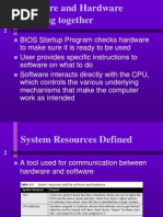 Chap3 - How Software &amp Hardware Working Together